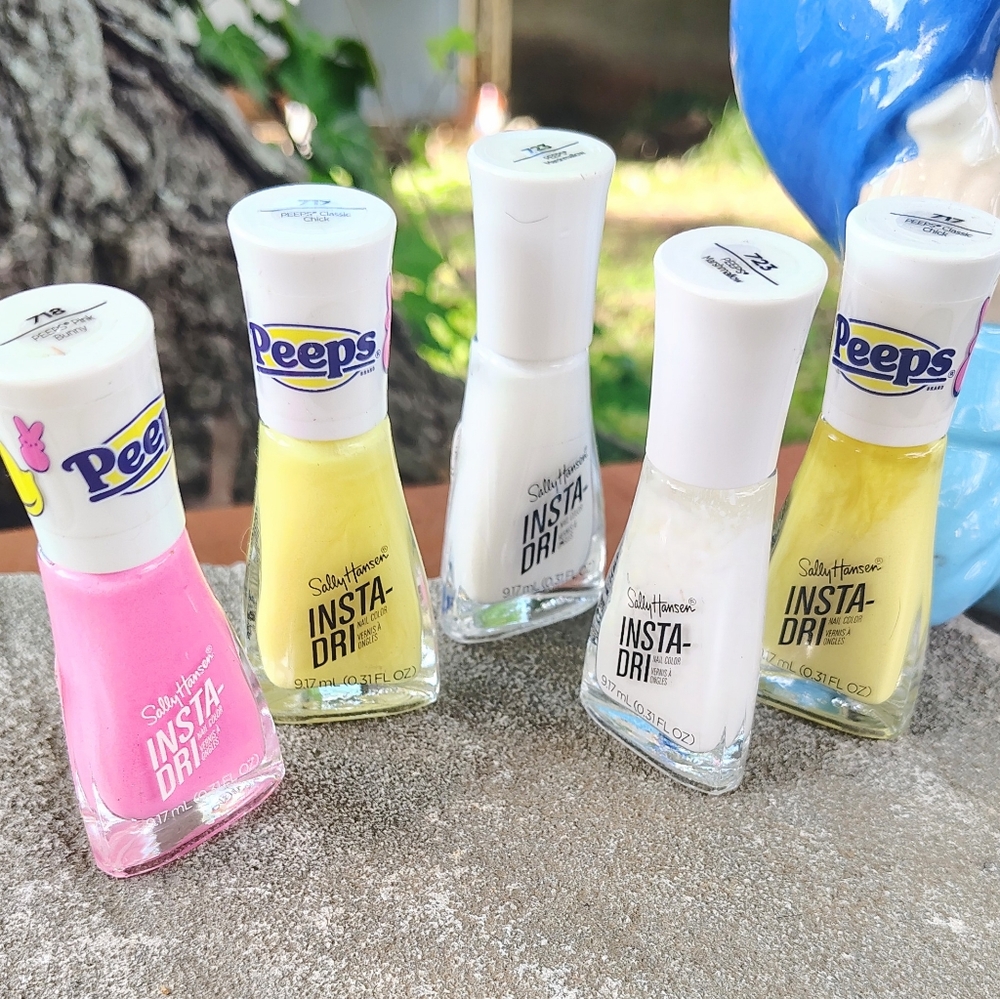 SALLY HANSEN "PEEPS" COLLECTION INSTA DRI FINGERNAIL POLISH LOT NEW